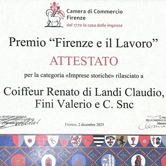 Ufficialmente da ieri siamo stati riconosciuti come Impresa Storica dal 1952 dalla Camera di Commercio di Firenze. 🏛️✨
📜 (Nella foto: l’attestato del premio “Firenze e il Lavoro” conferito alla nostra azienda come Impresa Storica.)
Con l’occasione vogliamo ringraziare tutti i nostri collaboratori, passati e presenti, e tutte le clienti e i clienti che ogni giorno ci scelgono e ci danno fiducia. 💛
È grazie a voi se possiamo continuare a crescere, innovare e portare avanti una storia iniziata più di settant’anni fa. 🕰️🌿
Per noi questo riconoscimento è uno stimolo importante per proseguire nel nostro percorso di evoluzione aziendale. 
❤️ Grazie di cuore a tutti